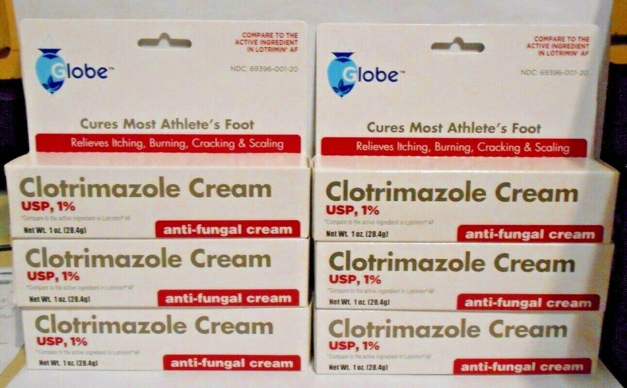 Anti-fungal Cream For Athletes Foot (compare To Lotrimin Af) 1oz Tube -6 Pack
