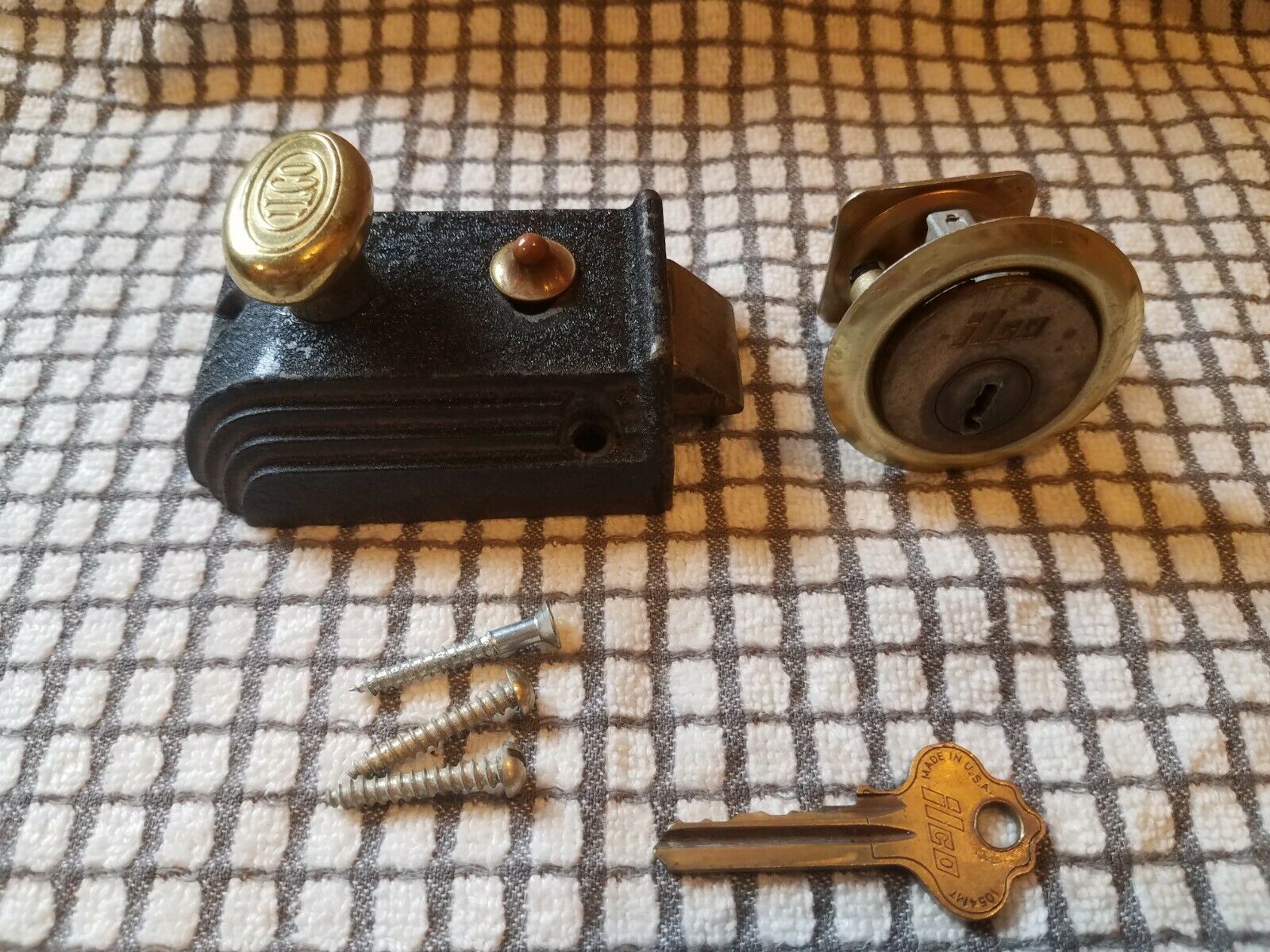 Ilco Vintage Door Lock/tumbler Original Key