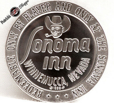 $1 Proof-like Slot Token Sonoma Inn Casino 1966 Fm Franklin Mint Winnemucca Nv