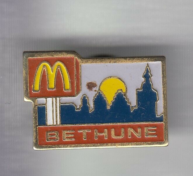 Rare Pin Pins Pin's .. Mc Donald's France Vintage 1990 Crew City Bethune ~us