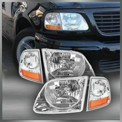 Lightning Style Headlights & Corner Parking Lights Kit Set For F150 Expedition