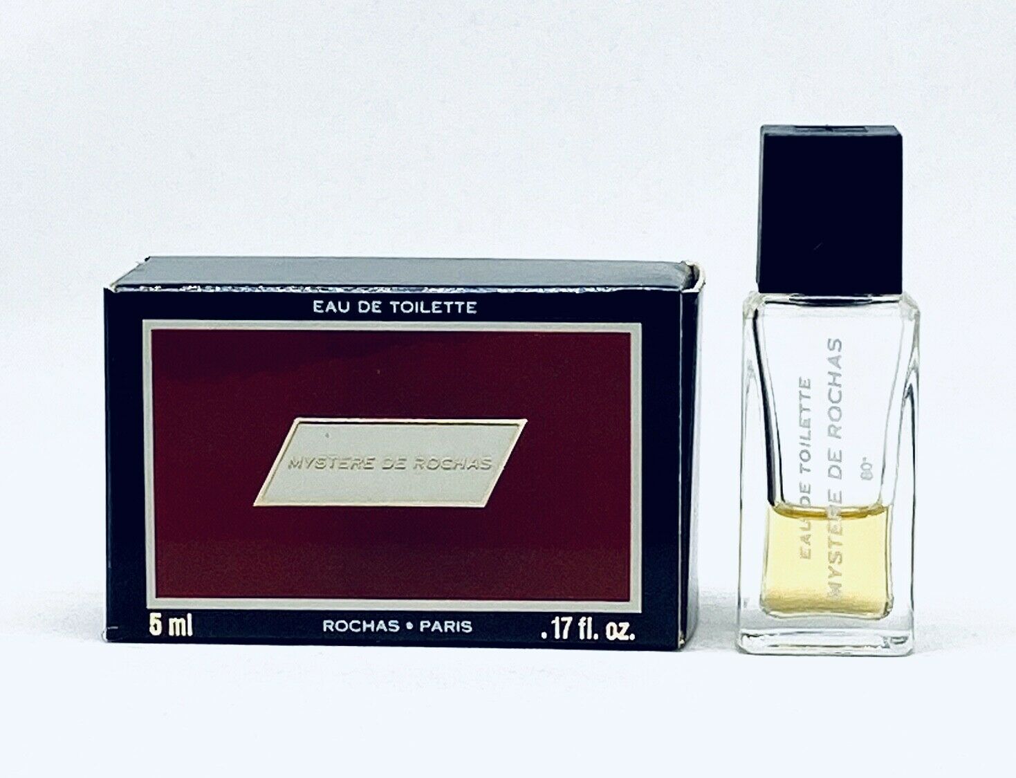 Miniature Perfume Mystere Rochas Eau De Toilette 5 Ml. 0.17 Fl.oz. Not Full