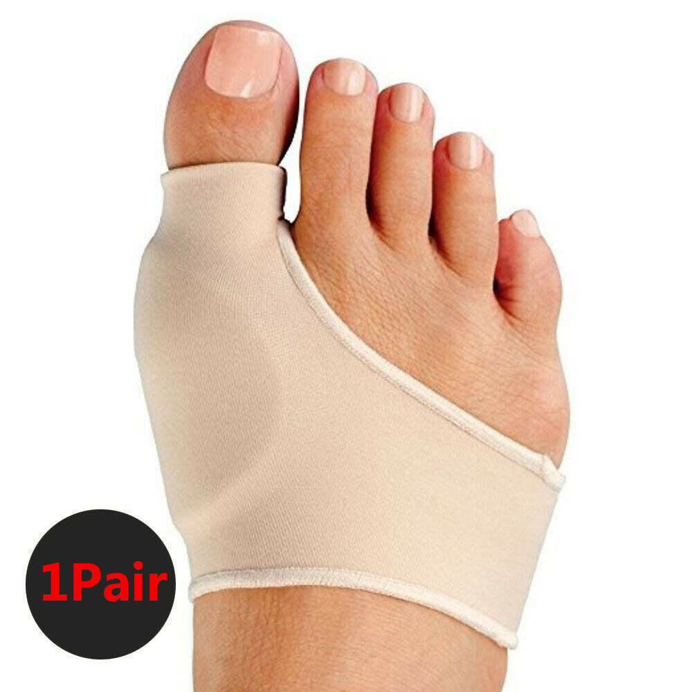 2x Big Toe Bunion Splint Straightener Corrector Foot Pain Relief Valgus Beige
