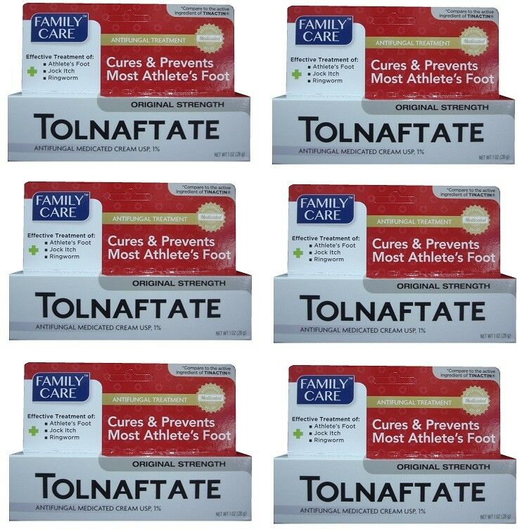 6 Antifungal Cream Tolnaftate Usp 1% Compare To Tinactin Each 1 Oz 08/2023