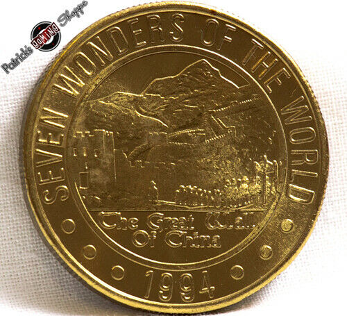 $1 Brass Slot Token Grand Casino 1994 Lm Mint "great Wall China" Coin Minnesota