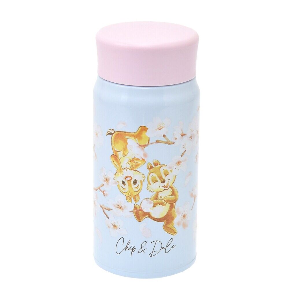 Chip & Dale Stainless Bottle Sakura 2022 Disney Store Japan New