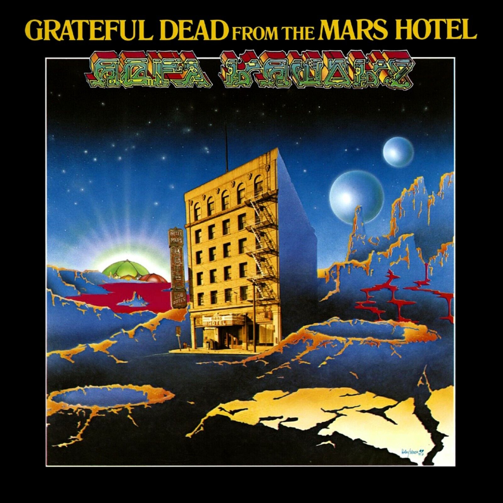 Grateful Dead From The Mars Hotel Banner 2x2 Ft Fabric Poster Tapestry Flag Art