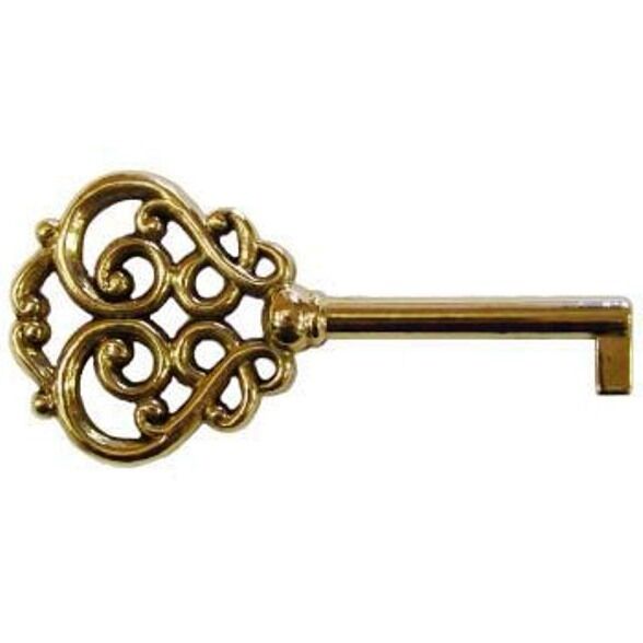 Kyf-1 Decorative  Cast Solid Brass Key