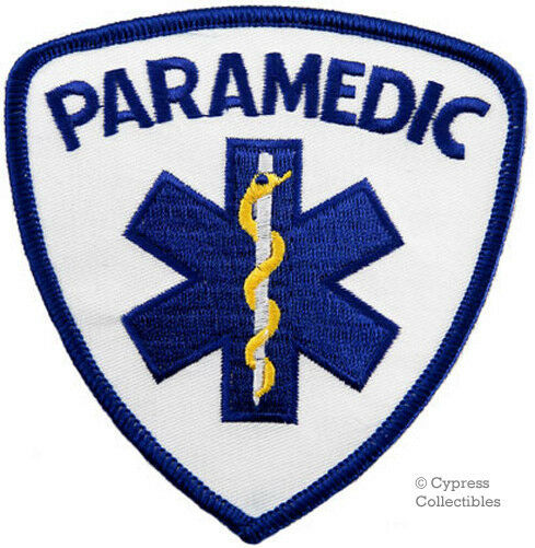 Paramedic Iron-on Patch Star Of Life Ambulance Emt Embroidered Iron-on Rescue