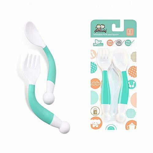 Reusable Baby Food Squeeze Pouch Spoon 1 Set In Green