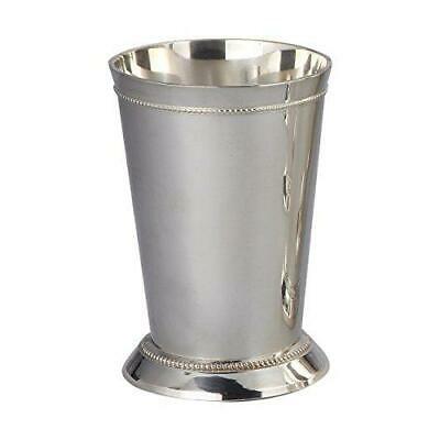 Elegance Silver 90371 Silver Plated Beaded Mint Julep Cup, 12 Oz.