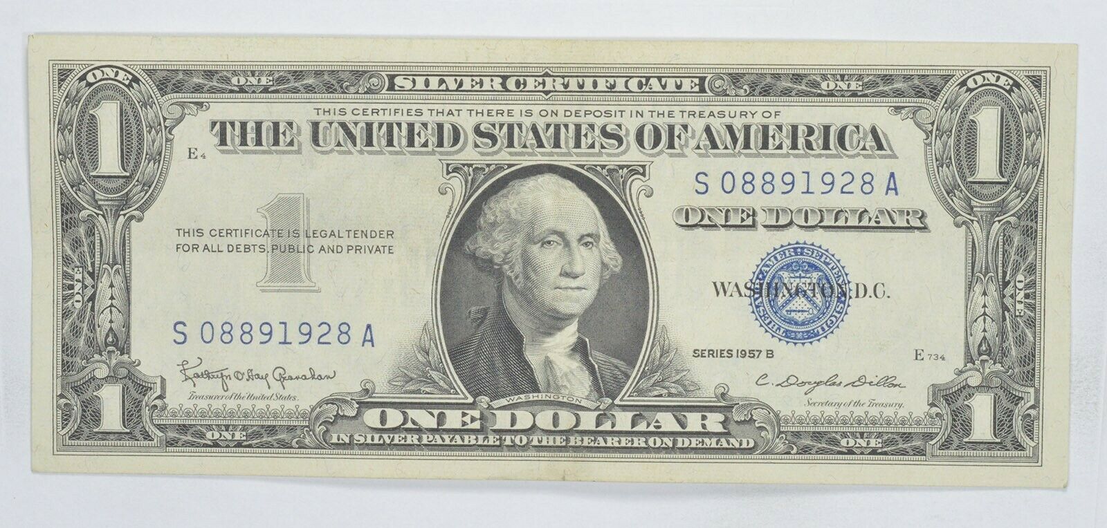 Crisp Unc 1957-b $1.00 Silver Certificate Notes - Brand New Us Dollar $1