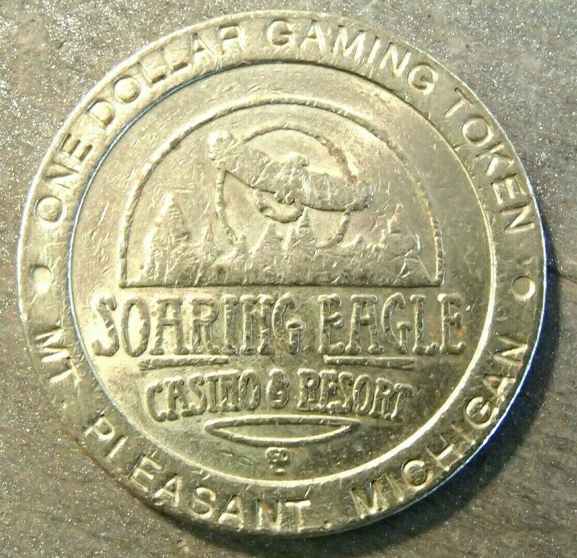 Soaring Eagle Casino At Mt. Pleasant, Mi, $1 Gaming Token **lightly Played**