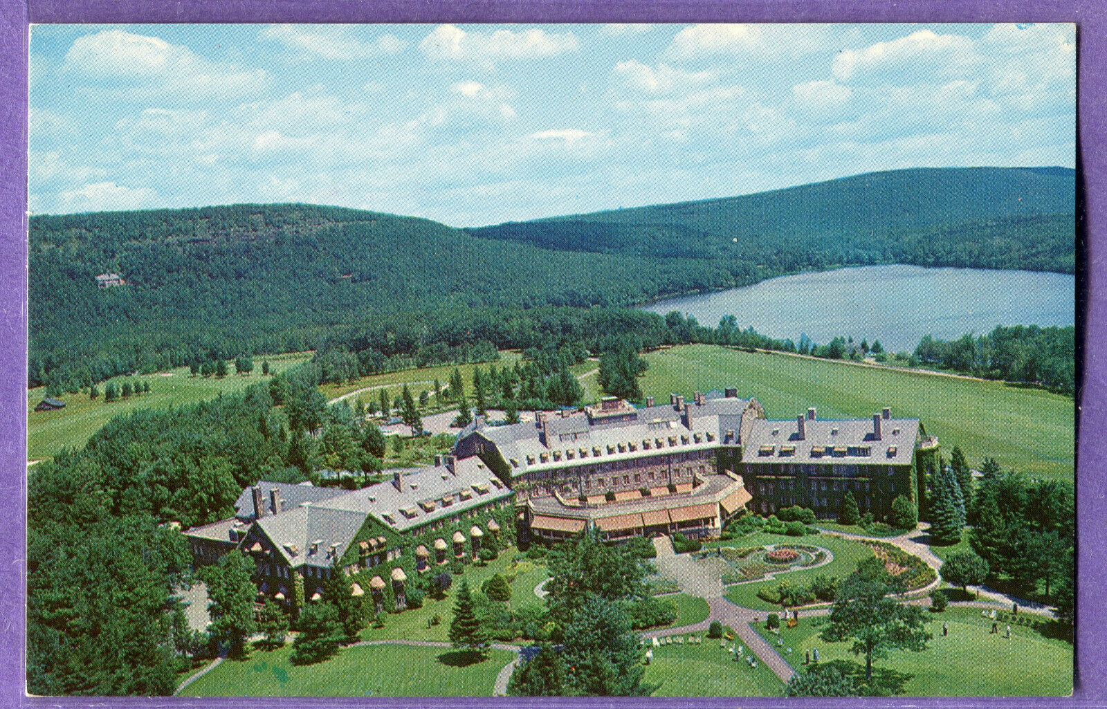 Skytop Club, Aerial View - Skytop, Pennsylvania, Unused Postcard.
