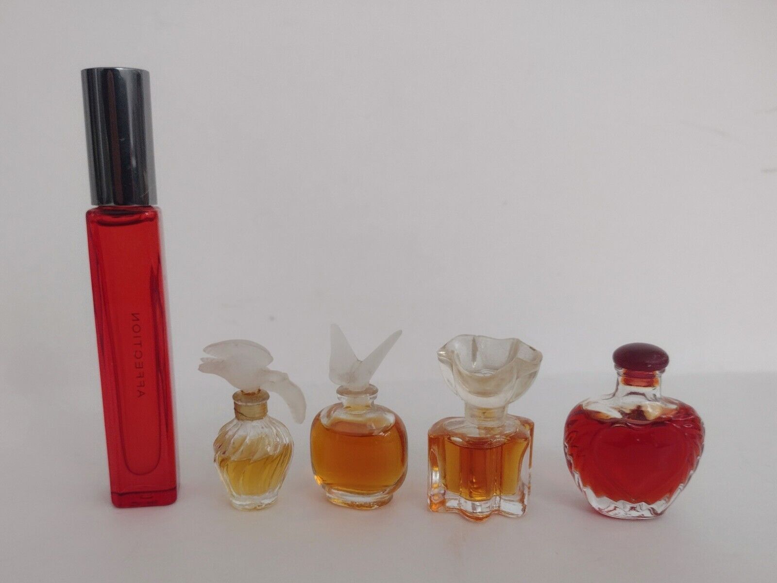 Oscar De La Renta/redken Pique/affection Miniature Lot Of 5 Perfume Bottles