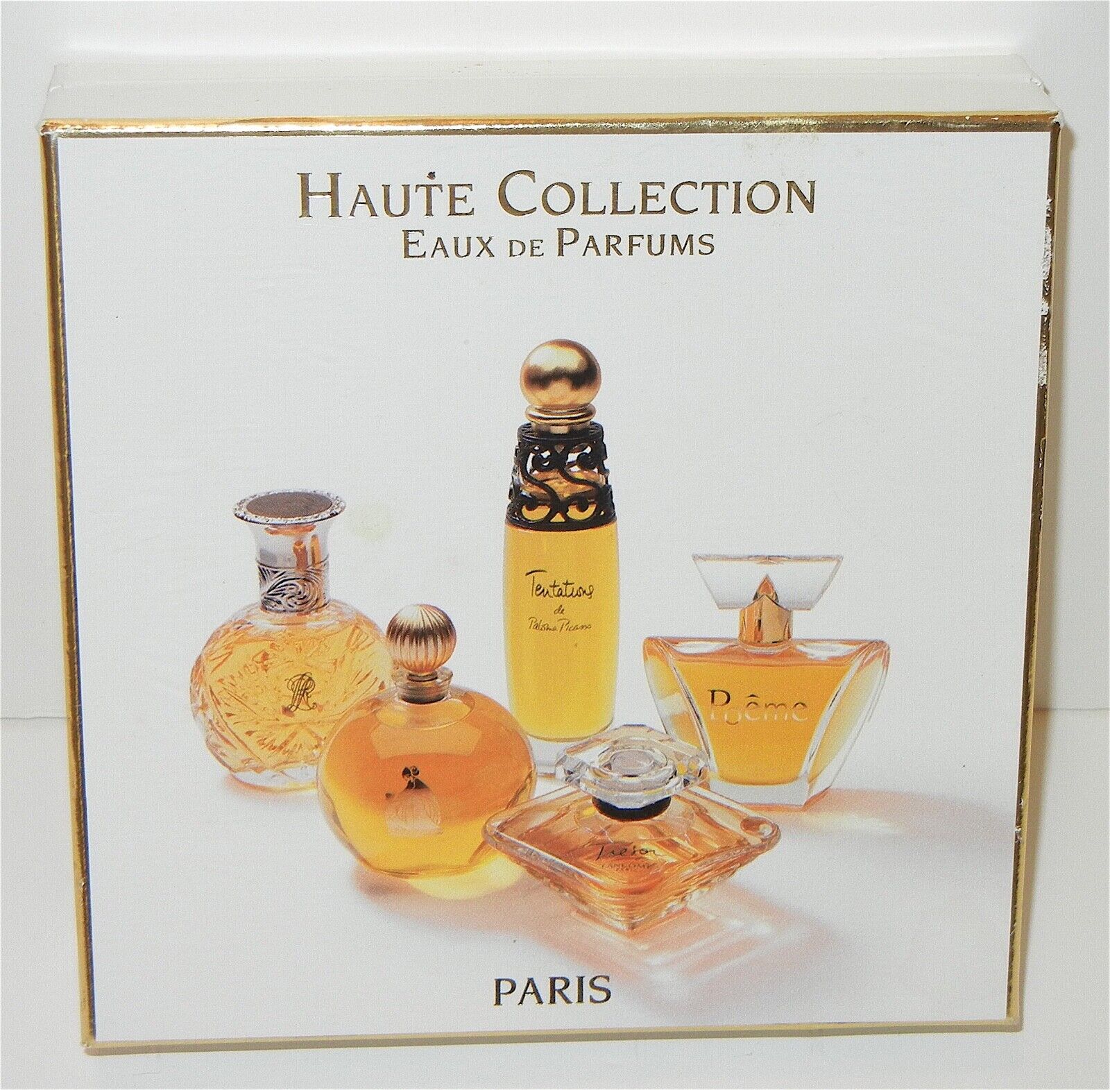 Vintage Haute Collection Eaux De Parfums  Miniature 5 Perfumes In Box