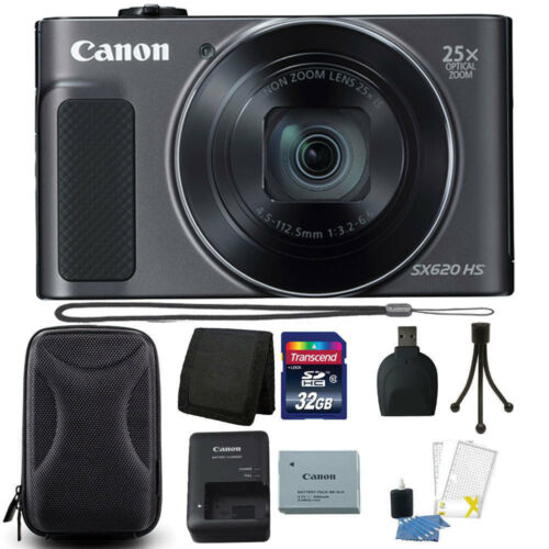 Canon Powershot Sx620 Hs 20.2mp 25x Zoom Wifi Digital Camera 32gb Accessory Kit