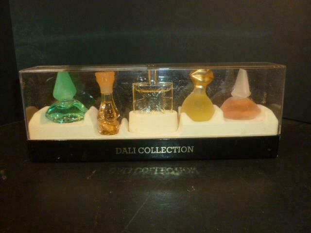 Vintage 90s Dali Parfum Perfume 5 Bottle Mini Collection Gift Set
