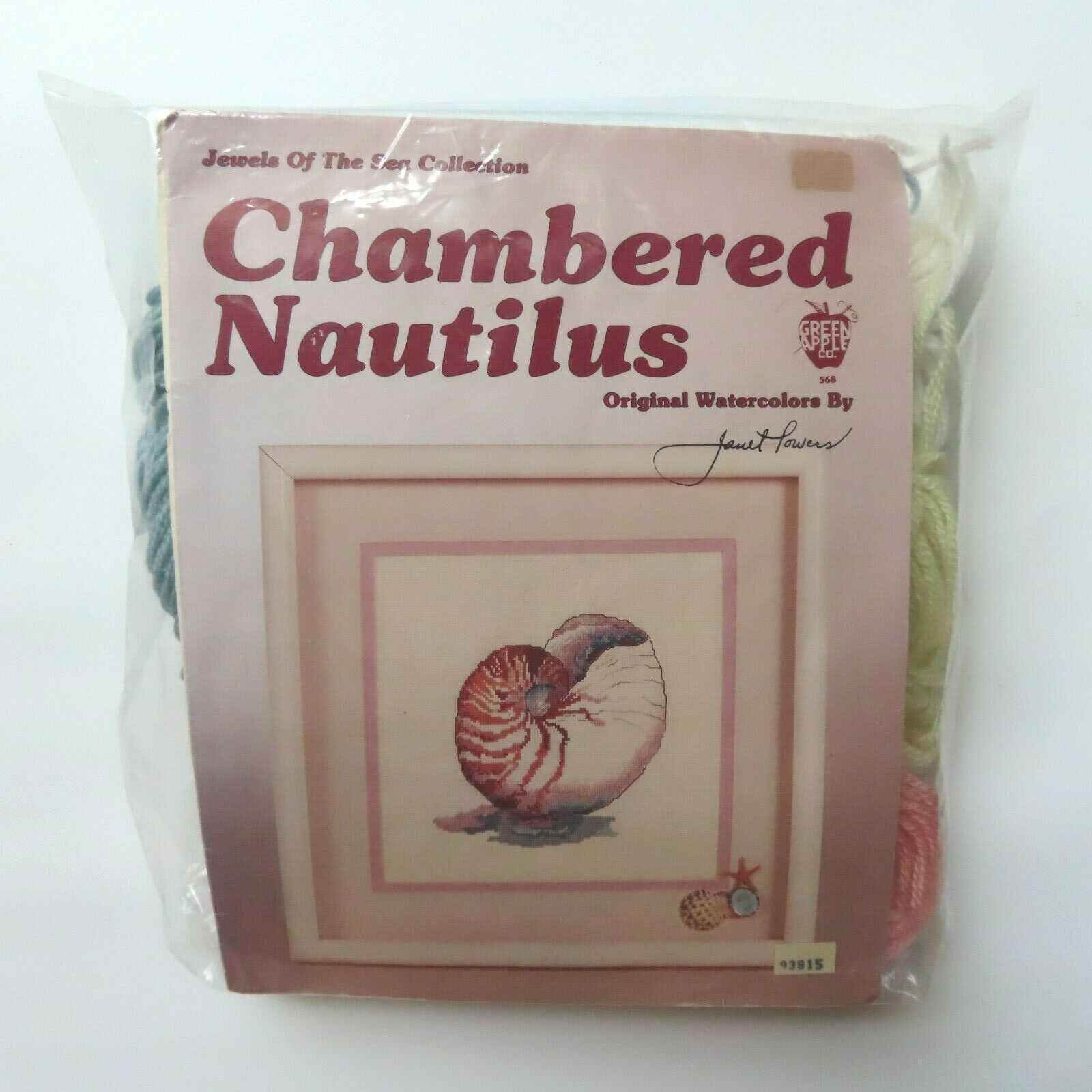 Green Apple Co Chambered Nautilus Jewels Of The Sea Janet Powers Needlepoint Kit