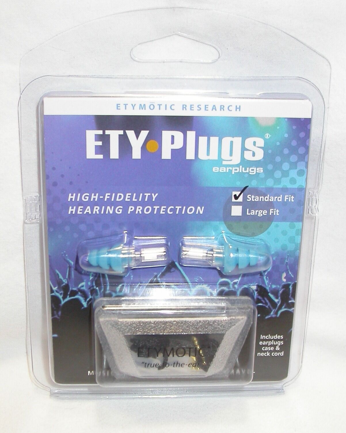 Standard Musician Hearing Protection Ear Plugs Blue Ety Plugs