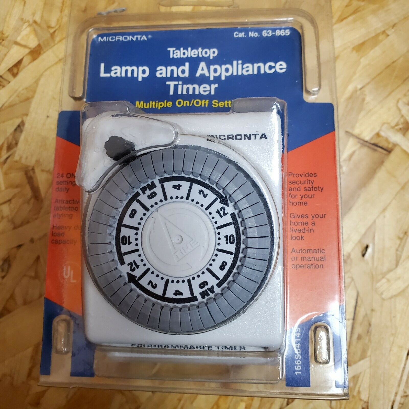 Vintage Mikronta Tabletop Lamp & Appliance Timer 63-865 Nip (radio Shack)