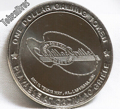 $1 Route Slot Token Coin Cadillac Grille Casino 1989 Lm Mint Las Vegas Nevada