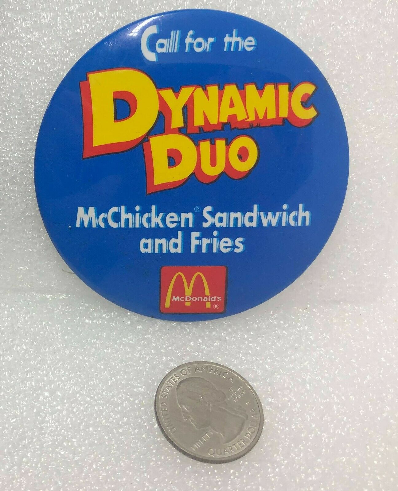 Mcdonald's Call For The Dynamic Duo Mcchicken Sandwich And Fries Pin