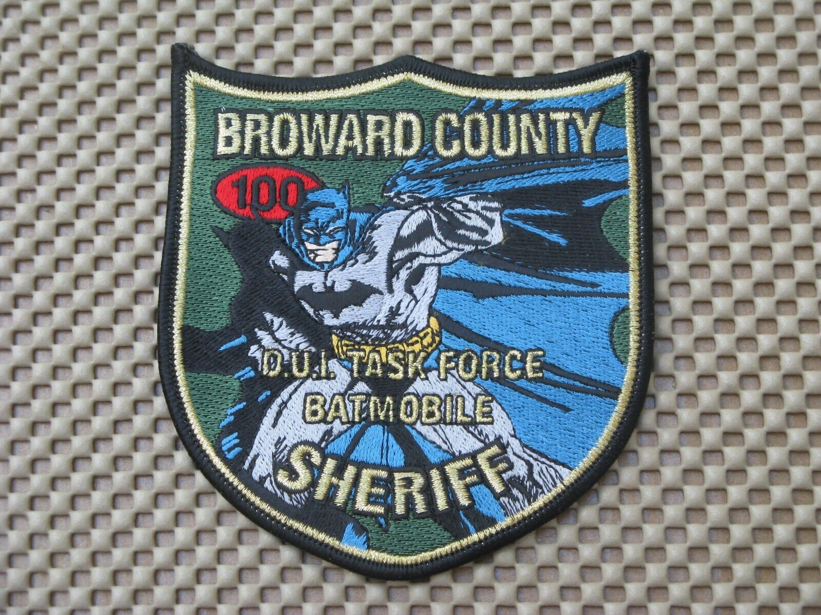 Fl. Broward County Sheriff Florida Dui Task Force Police Patch Batmobile