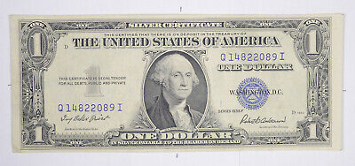 1935  $1 Dollar Bill Silver Certificate Blue Seal Note New Uncirculated