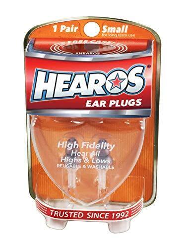 Hearos High Fidelity Series Ear Plugs For Comfortable Long Term Use With Free Ca